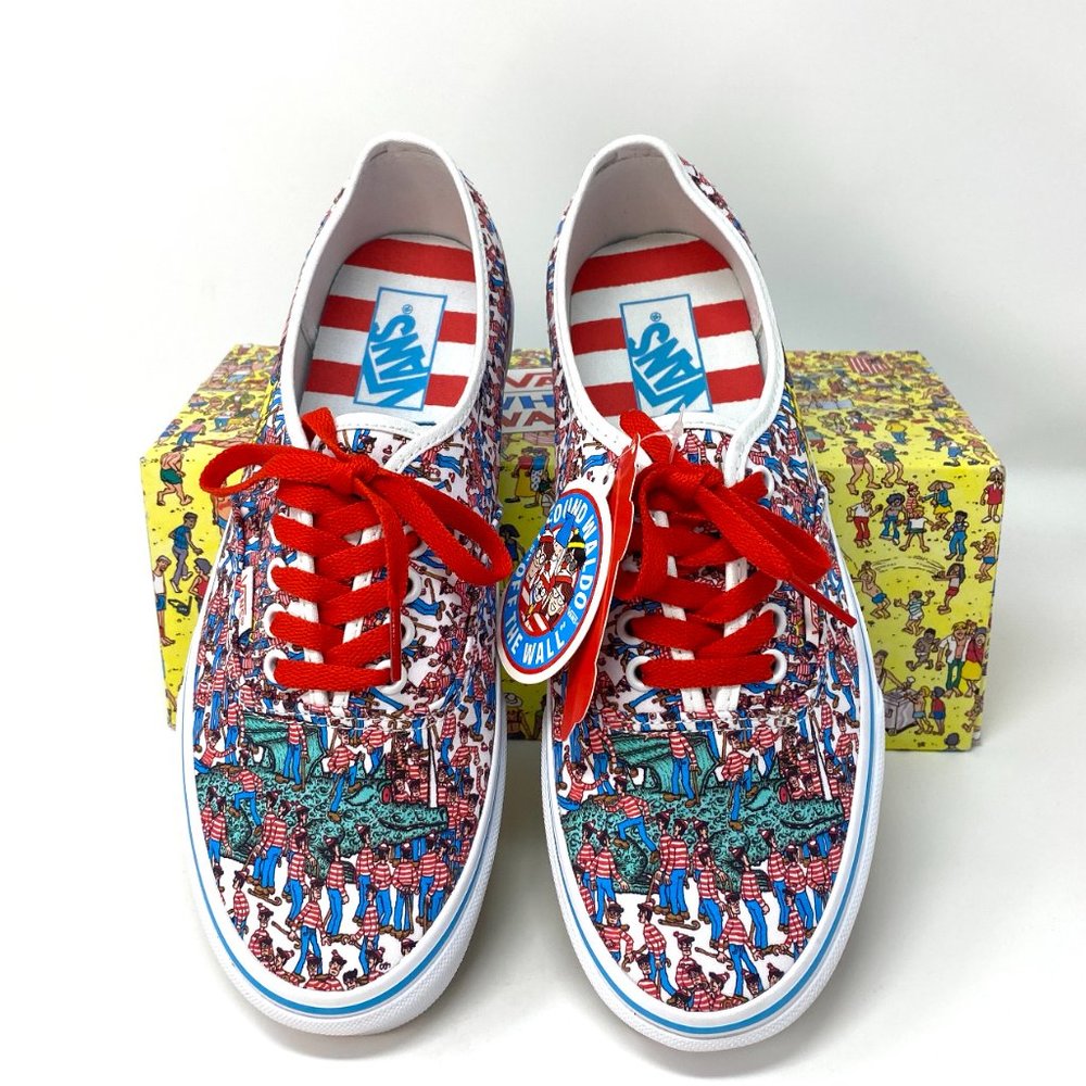 💖MEGA SALE💖VANS Where's Waldo Addition Authentic Textile Mens Size VN0A348A3RZ - Picture 5 of 12